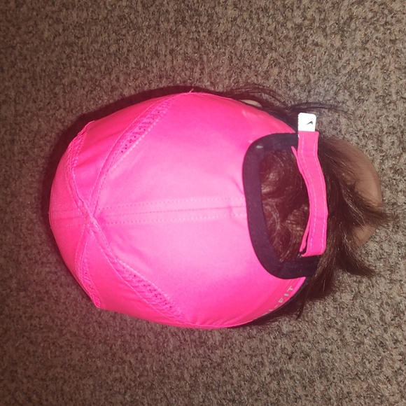 Nike Featherlight Dri-Fit Mesh Strap-on Pink-Black Hat Cap OS - Picture 4 of 10